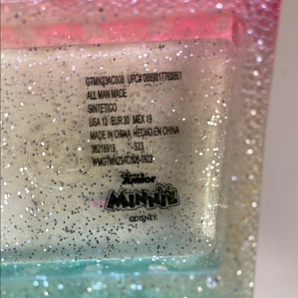 Disney Kids Glitter Sandals - Pink and Green - Picture 3 of 5